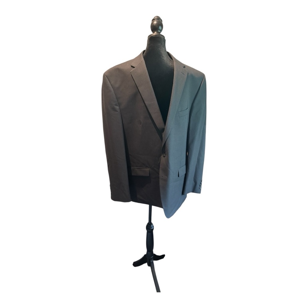 Chaps Gray Sport Coat Classic Tailored Blazer